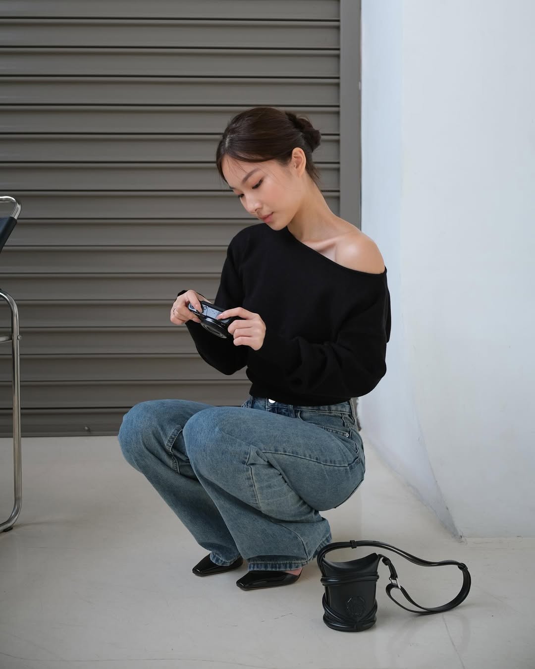 Aimee Off-shoulder Knit Top