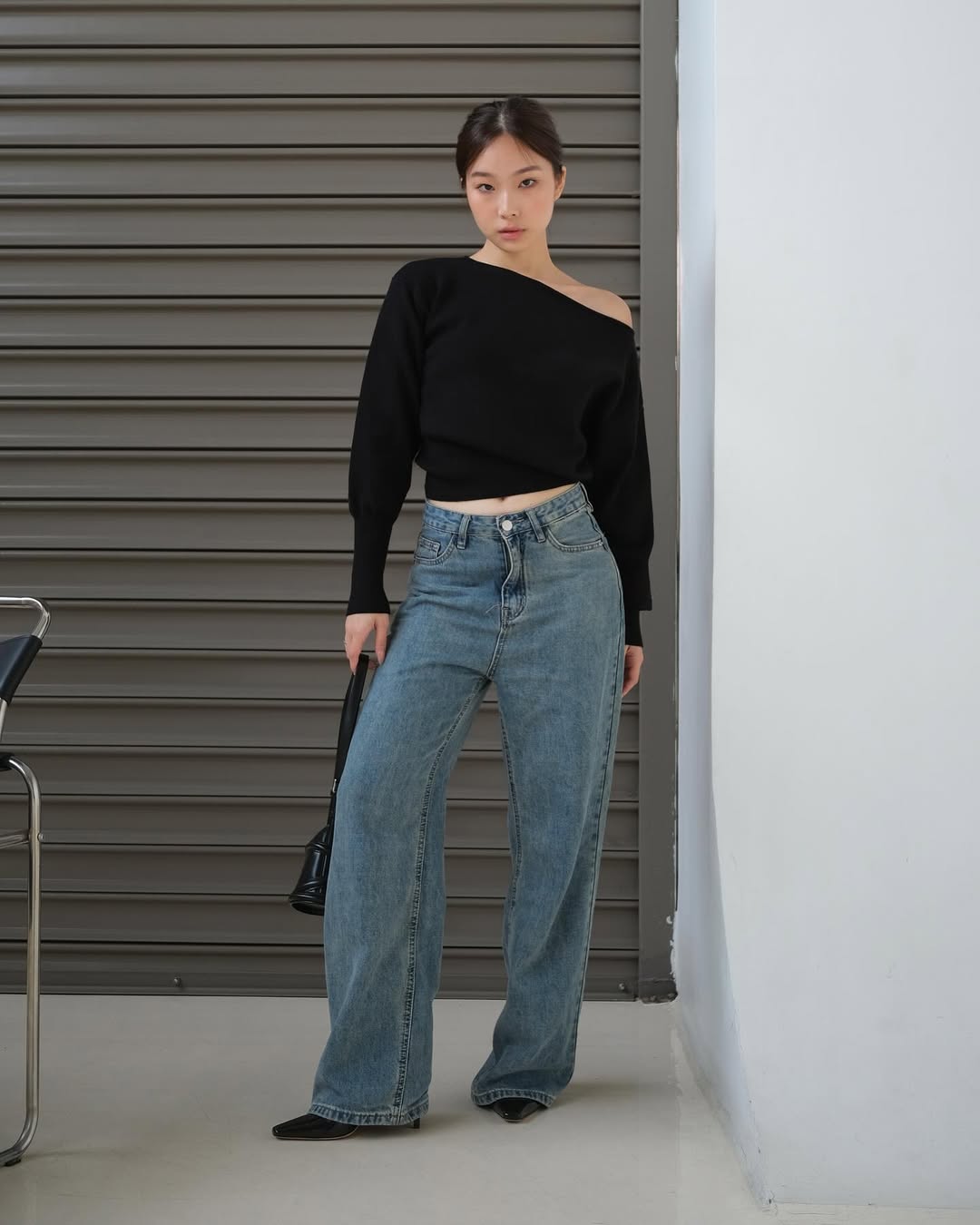 Aimee Off-shoulder Knit Top