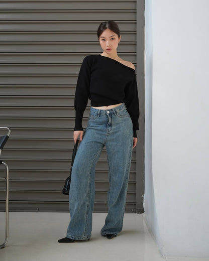 Aimee Off-shoulder Knit Top