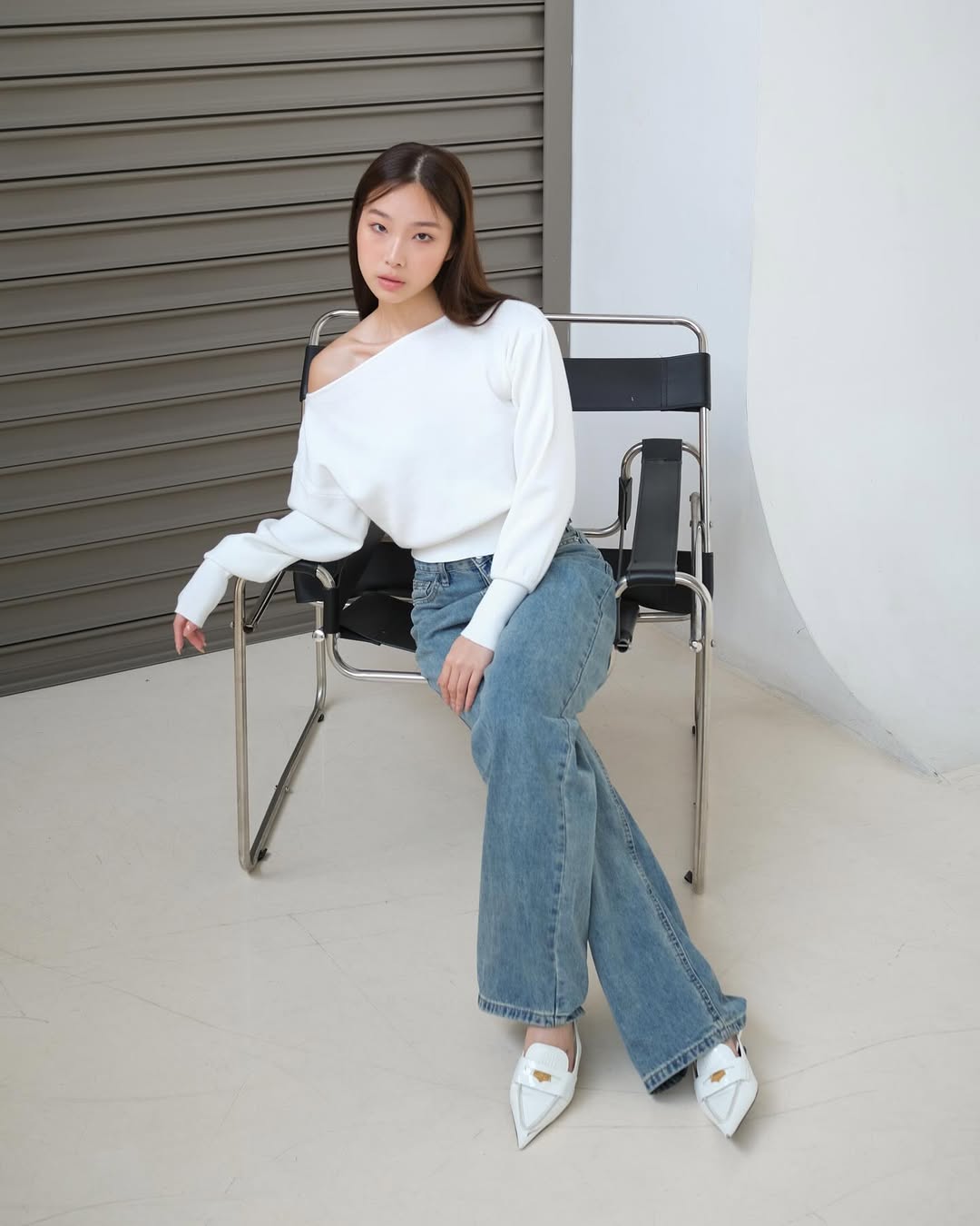 Aimee Off-shoulder Knit Top